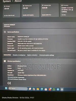 Laptop Lenovo ThinkPad T14 8GB Intel Core I5 SSD 256GB