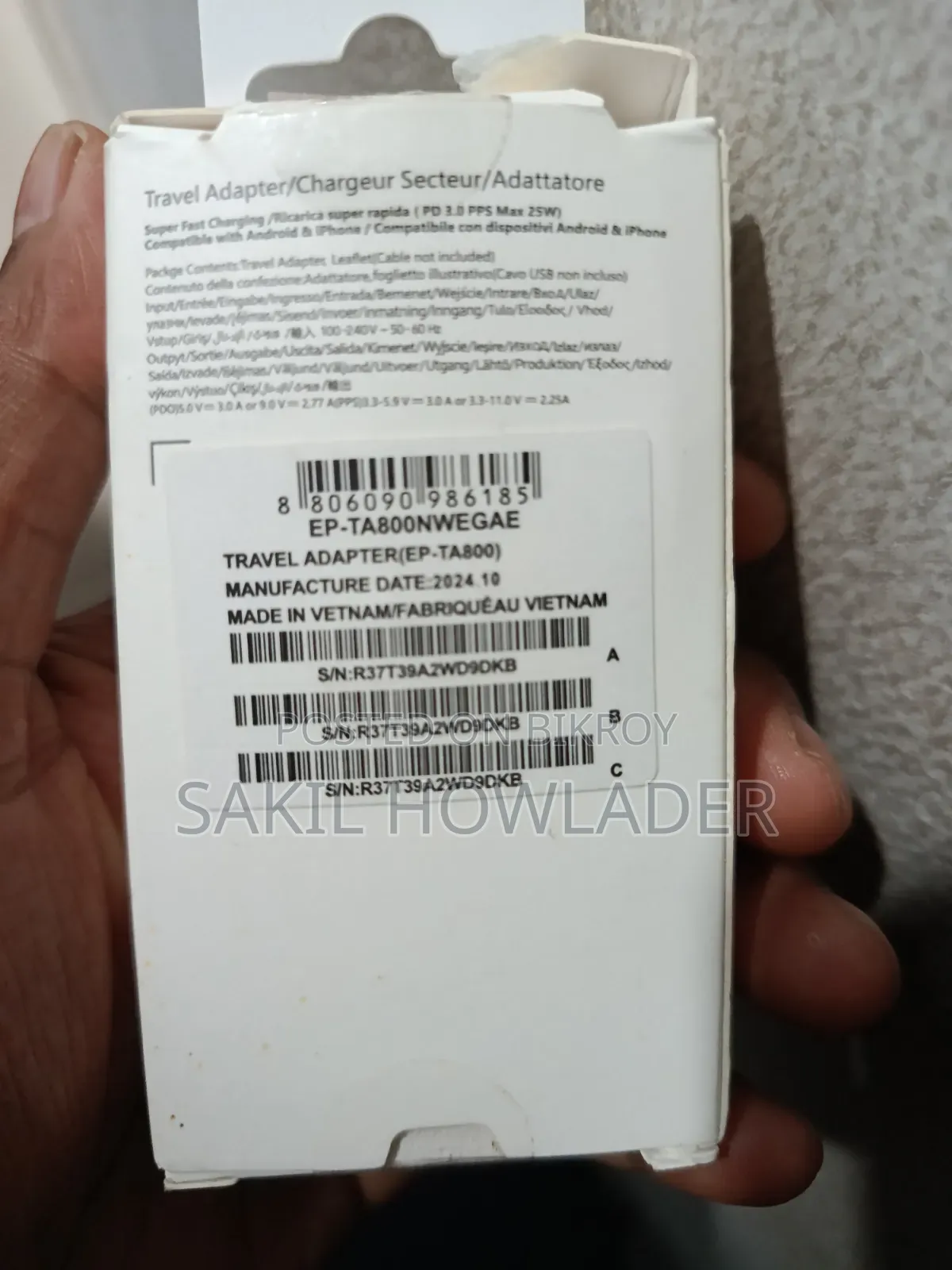 Samsung 25w Pd Adapter Usb - C