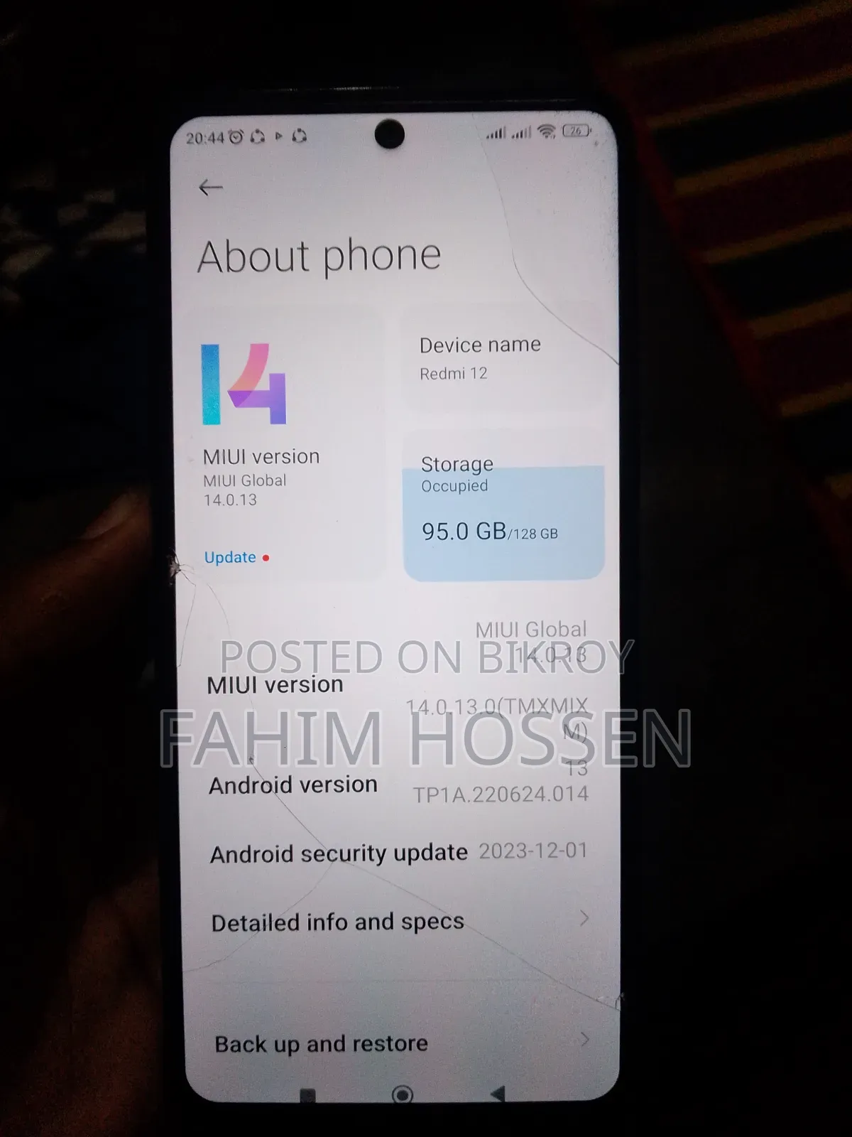Xiaomi Redmi 12 128 GB Black
