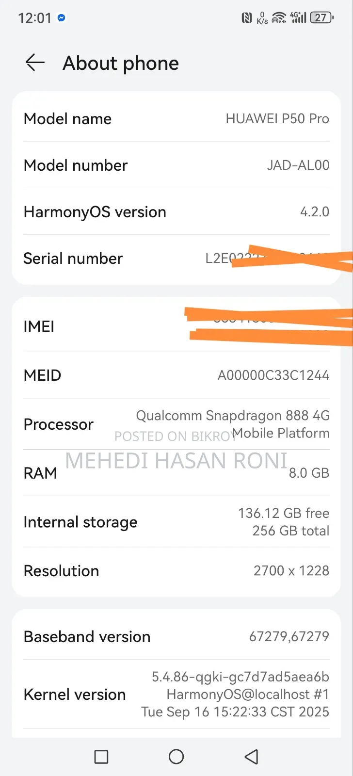 Huawei P50 Pro 256 GB Black