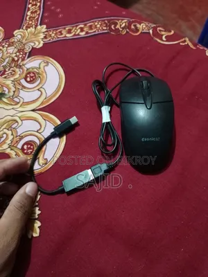 Urgent Sale: Esonic Wired Mouse + Type-C OTG (Brand New Condition)