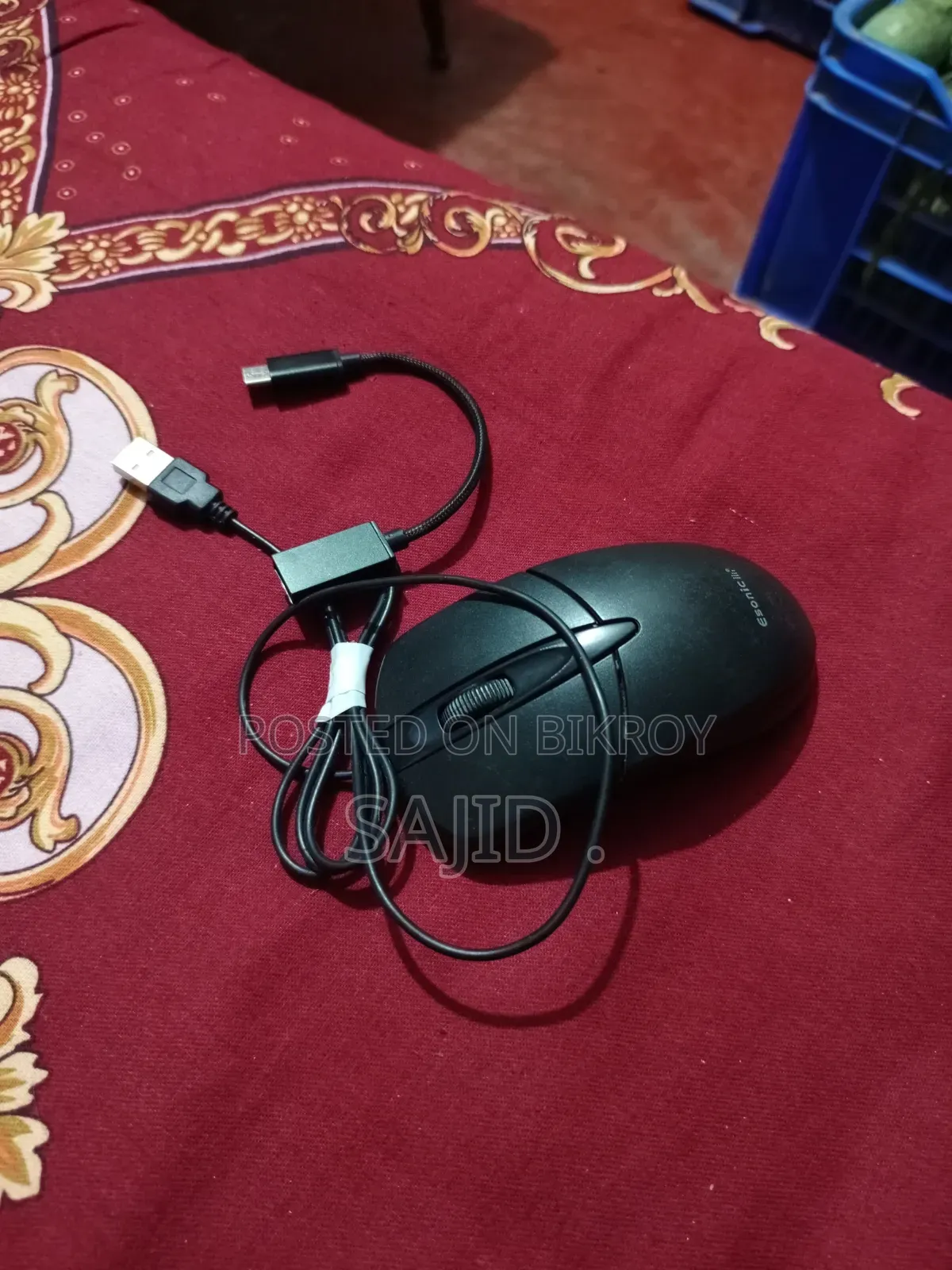 Urgent Sale: Esonic Wired Mouse + Type-C OTG (Brand New Condition)