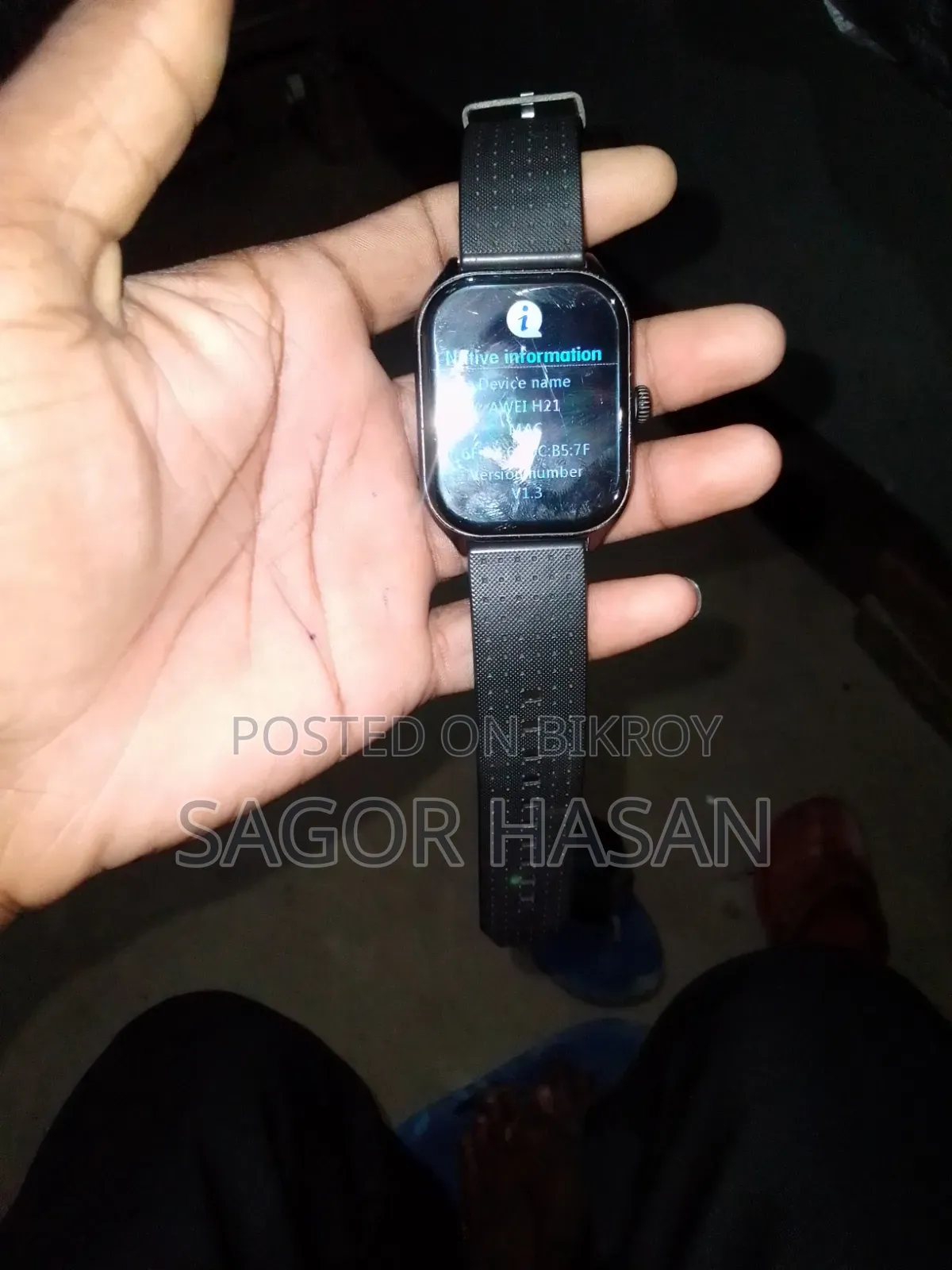 Three-month-old Smart Watch, Price 8000 Taka