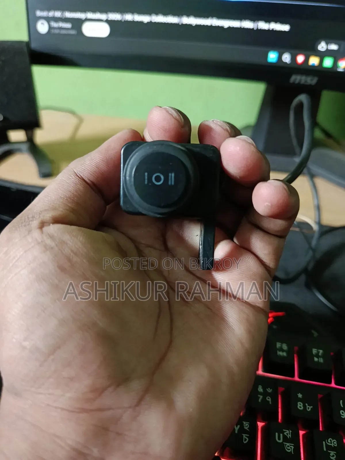 Pop Bike Car Horn and Domino Switch for Sell