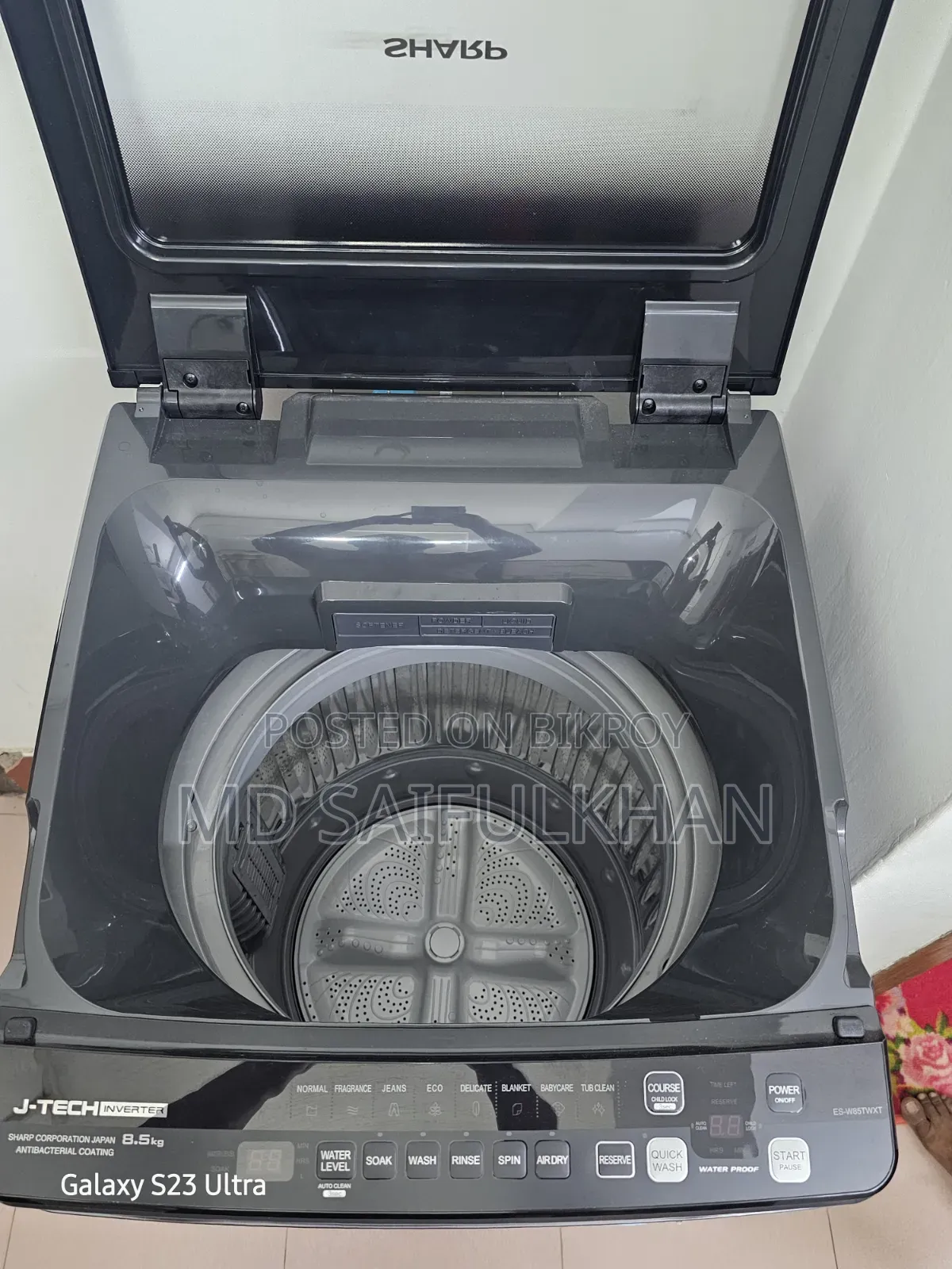 Sharp 8.5 Kg Inverter Washing Machine