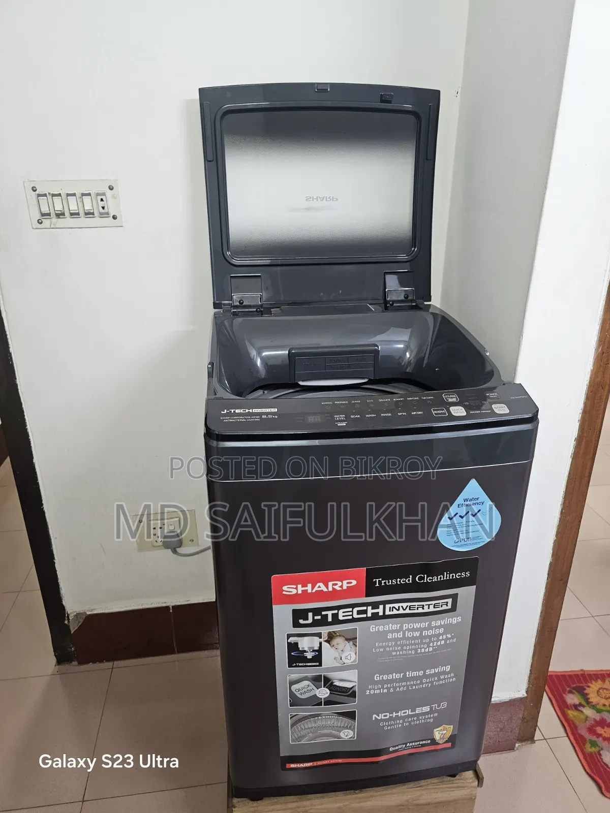 Sharp 8.5 Kg Inverter Washing Machine