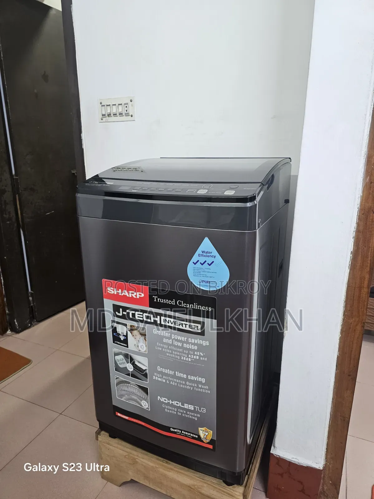 Sharp 8.5 Kg Inverter Washing Machine