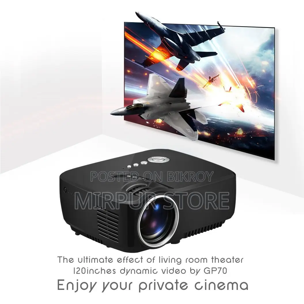 Mini Led Projector Gp70 1200 Lumens