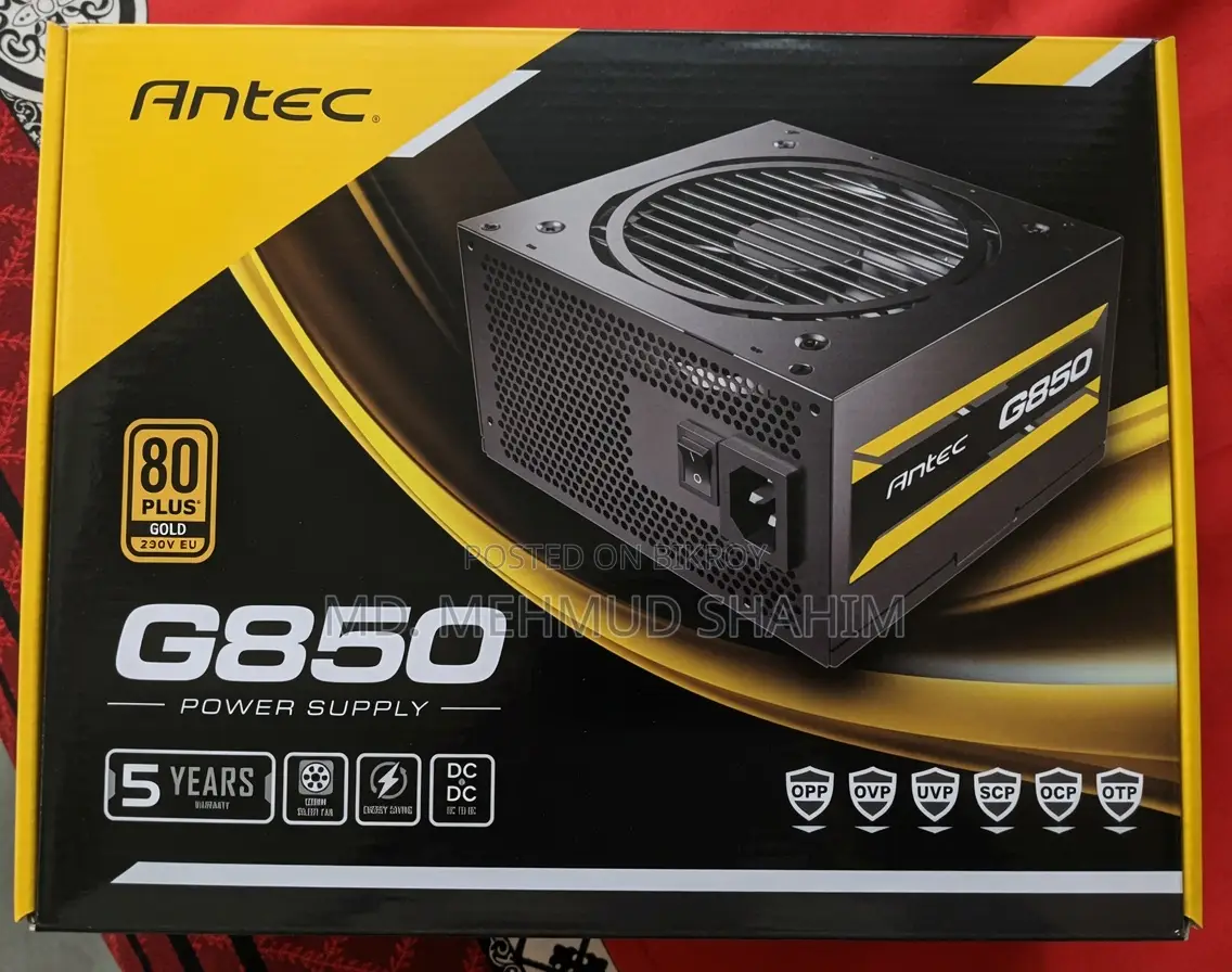 Antec G850 850w 80 Plus Gold পাওয়ার সাপ্লাই।
