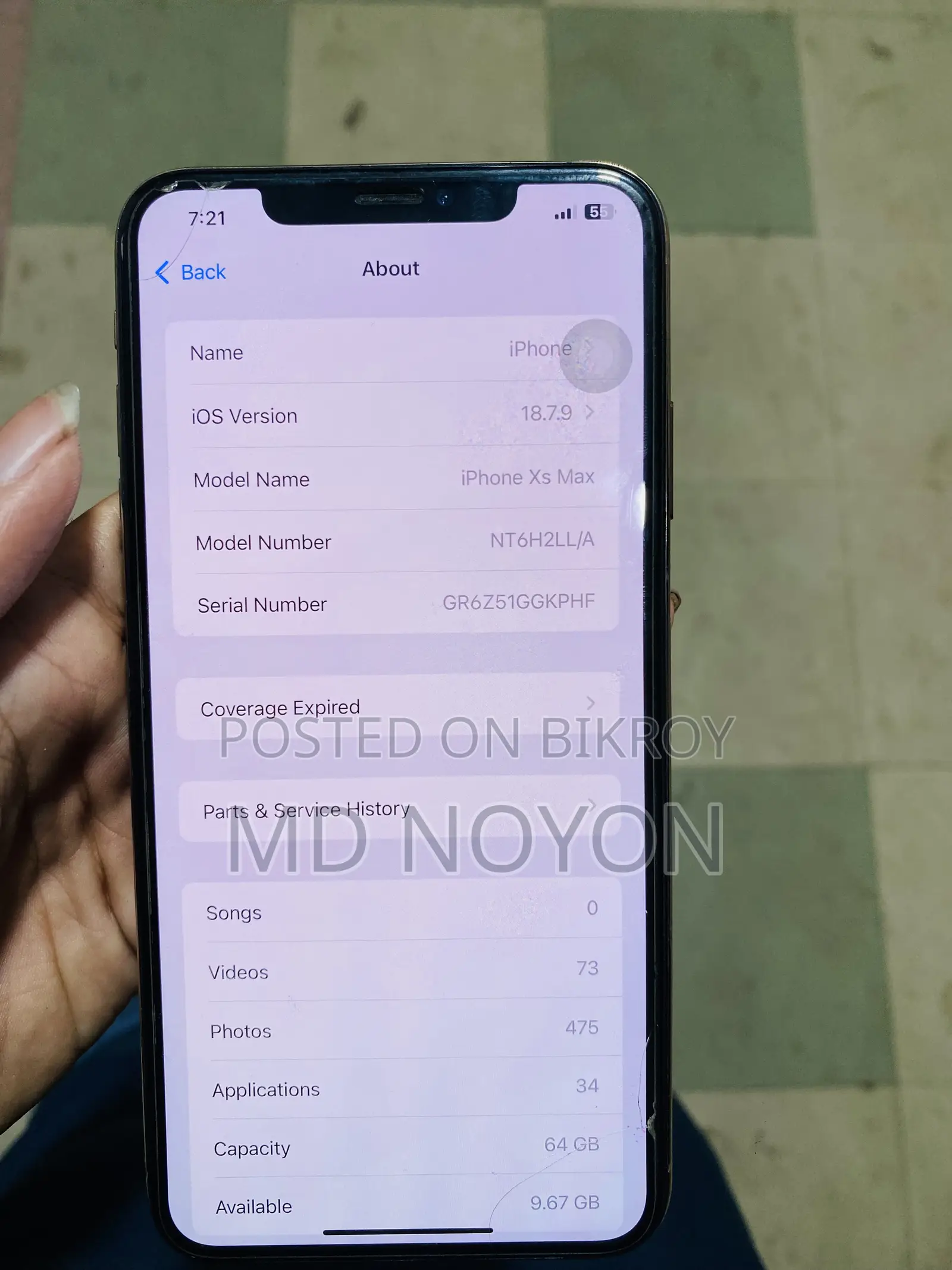 Apple iPhone XS Max 64 GB Gold