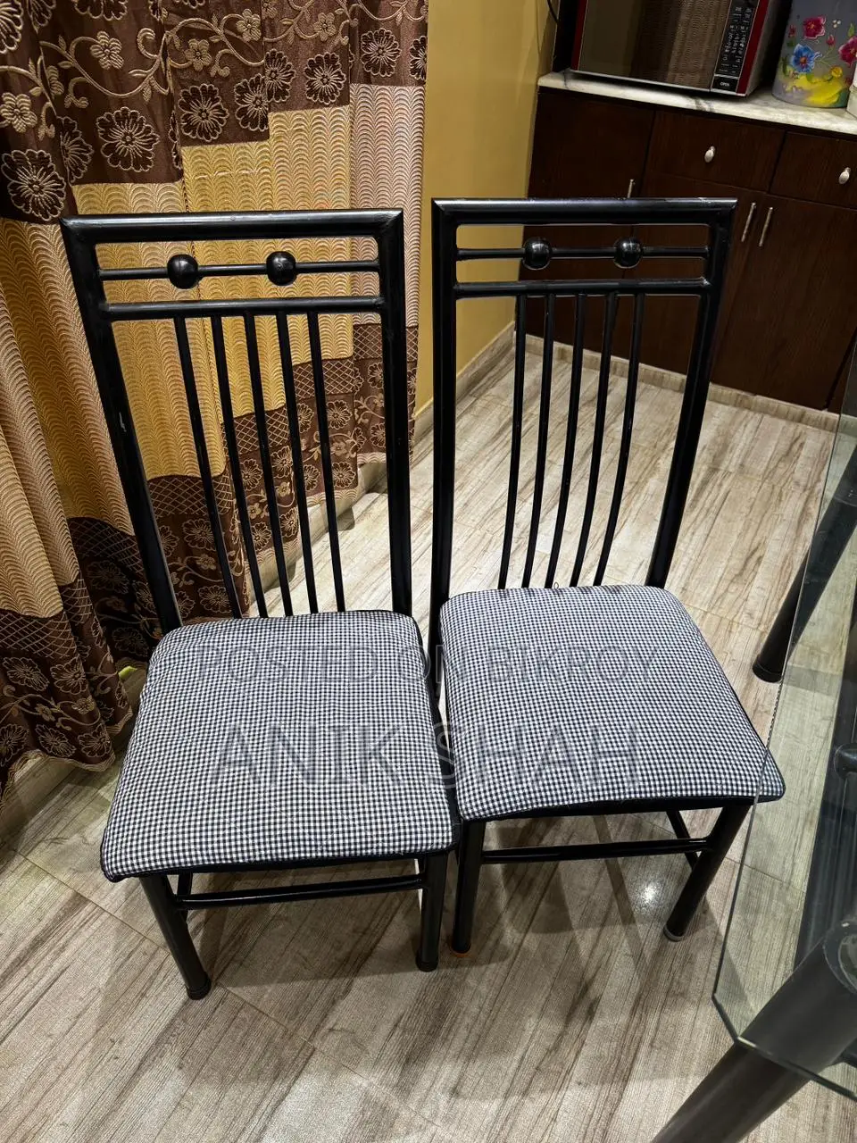 Metal Dining Table With Glass Top