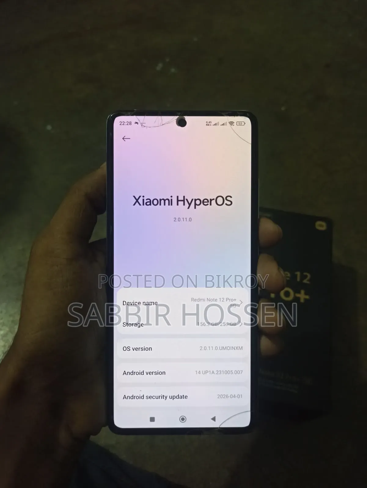 New Xiaomi Redmi Note 12 Pro+ 5G 256 GB White