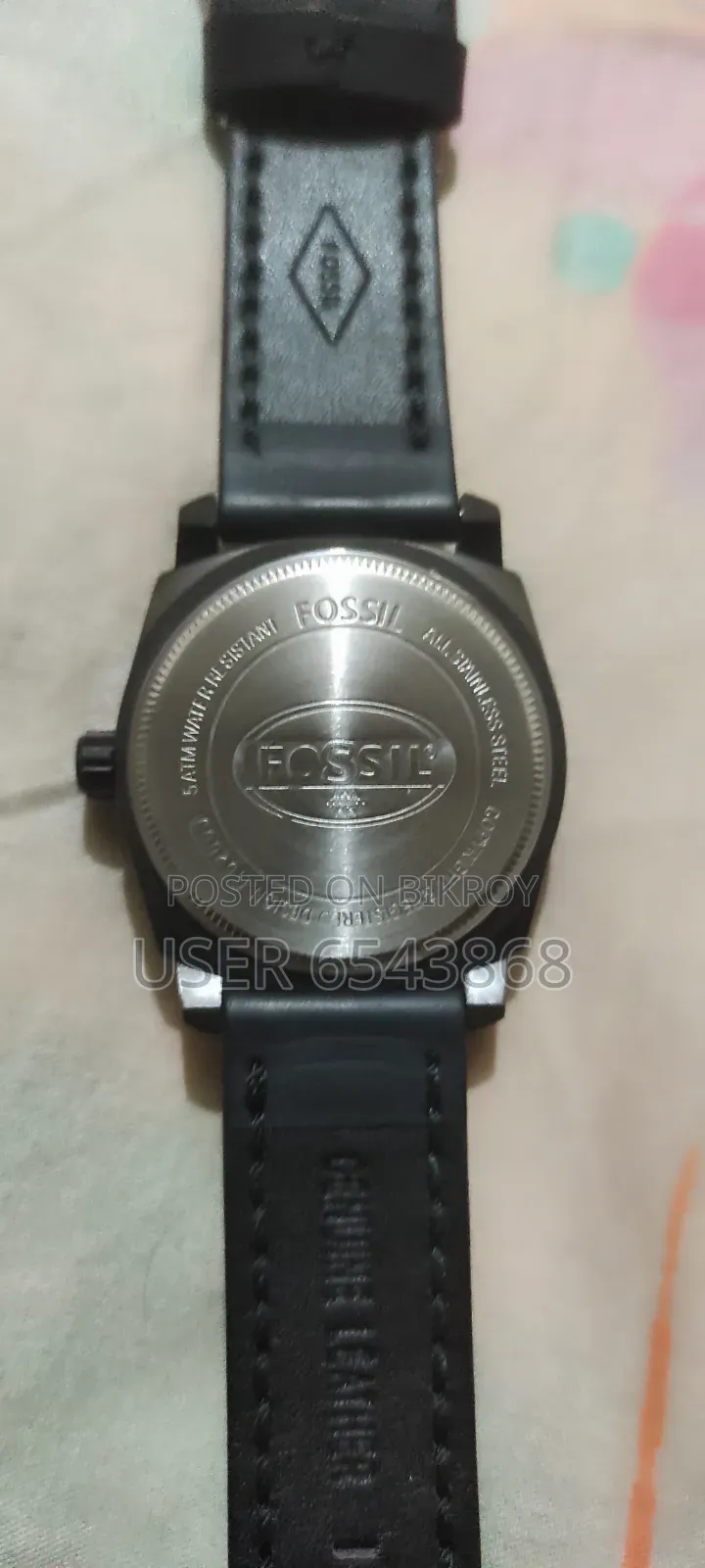 Fossil Watch Black Brown