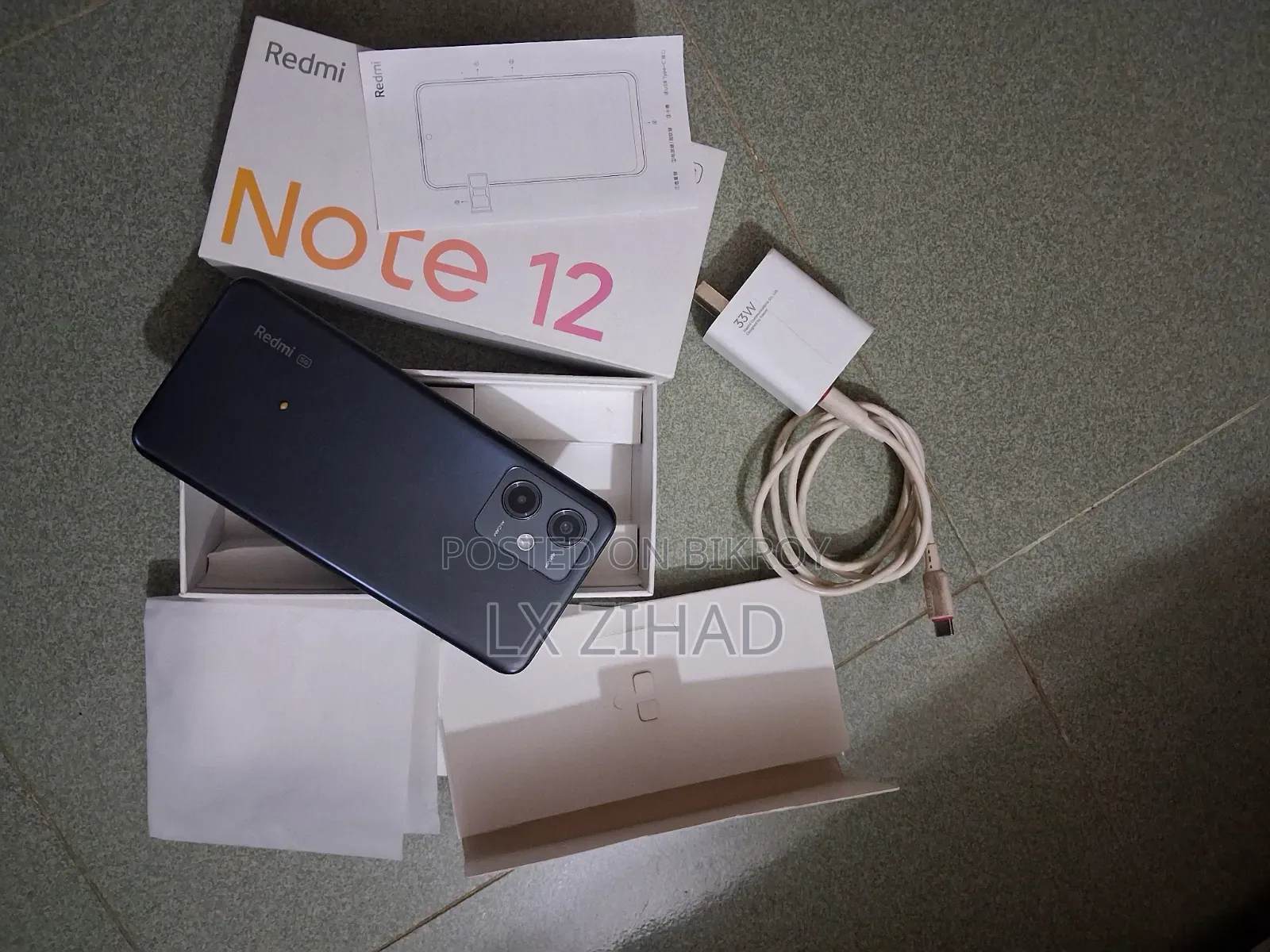 New Xiaomi Redmi Note 12 128 GB Black