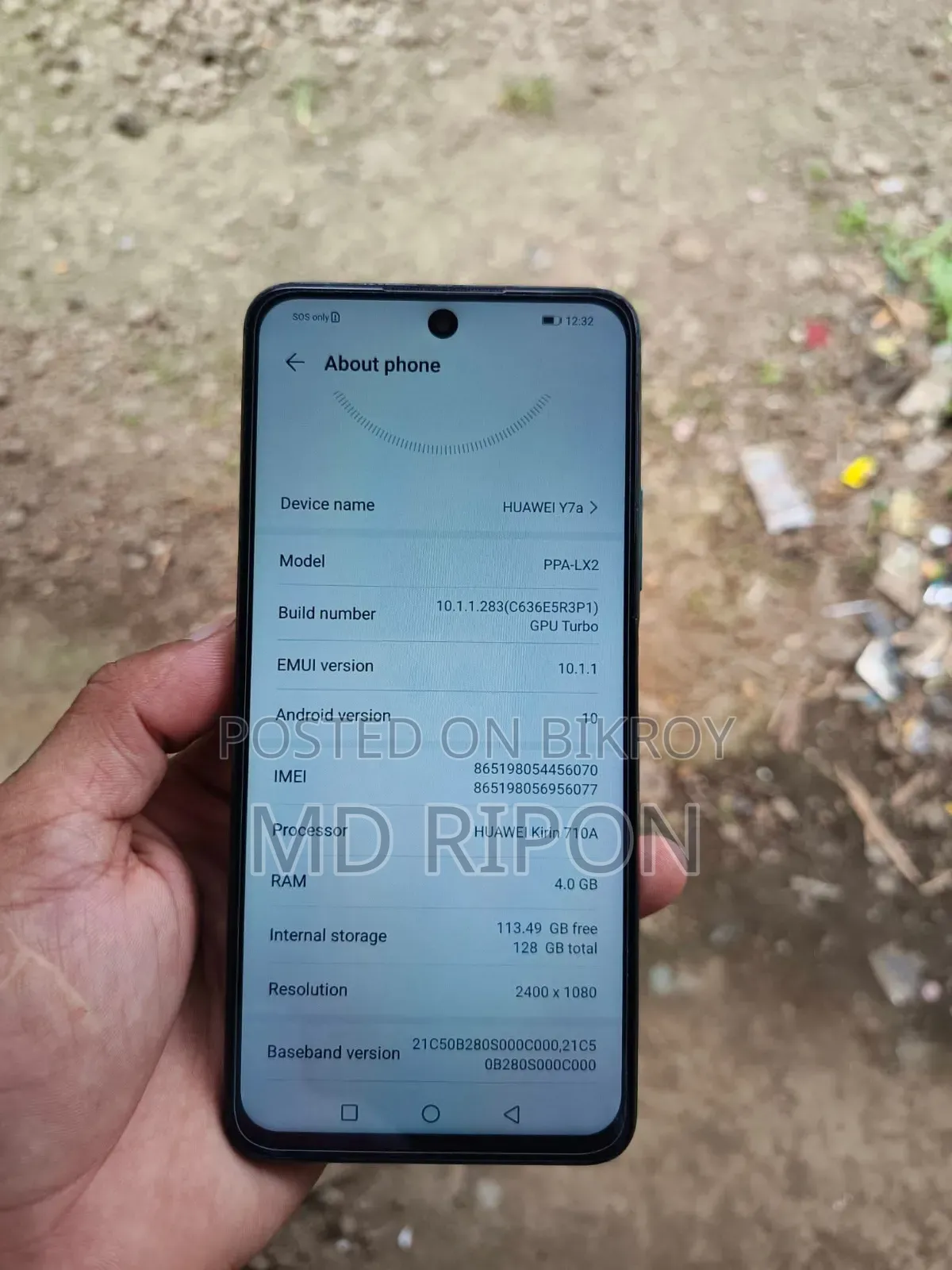 Huawei Y7a 128 GB Blue