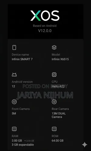 Infinix Smart 7 64 GB Blue