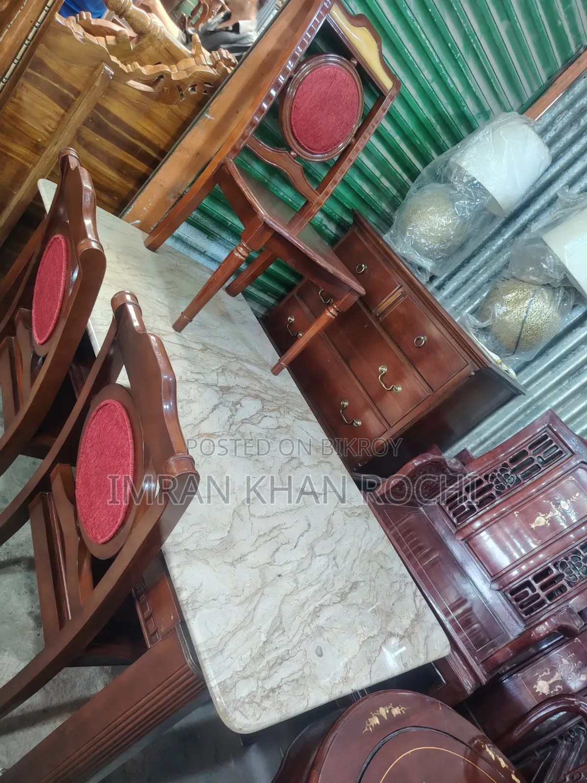 Marble Top Dining Table