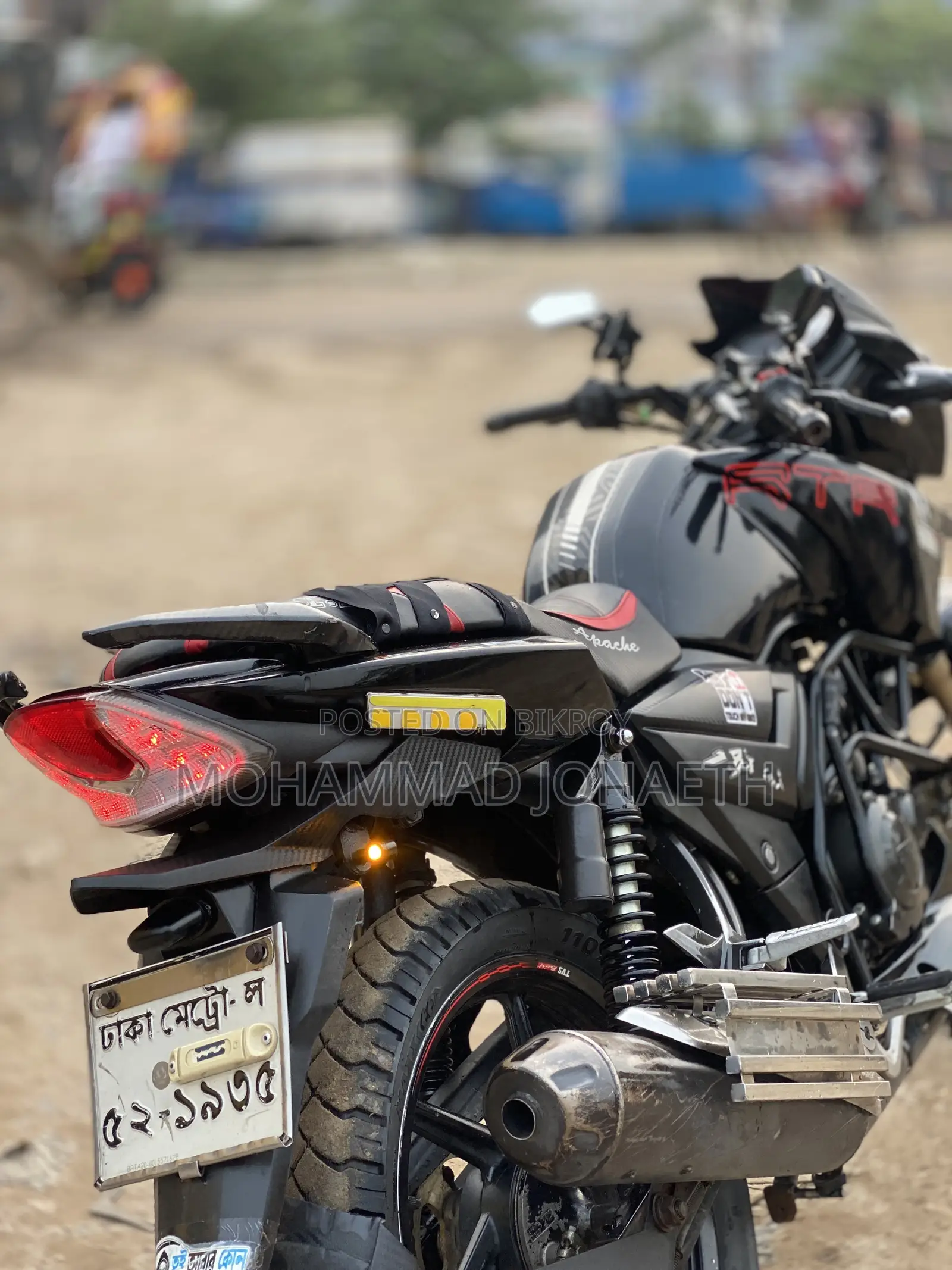 TVS Apache RTR 160 2V 2019 Black