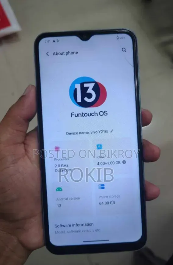 Vivo Y21 64 GB Blue