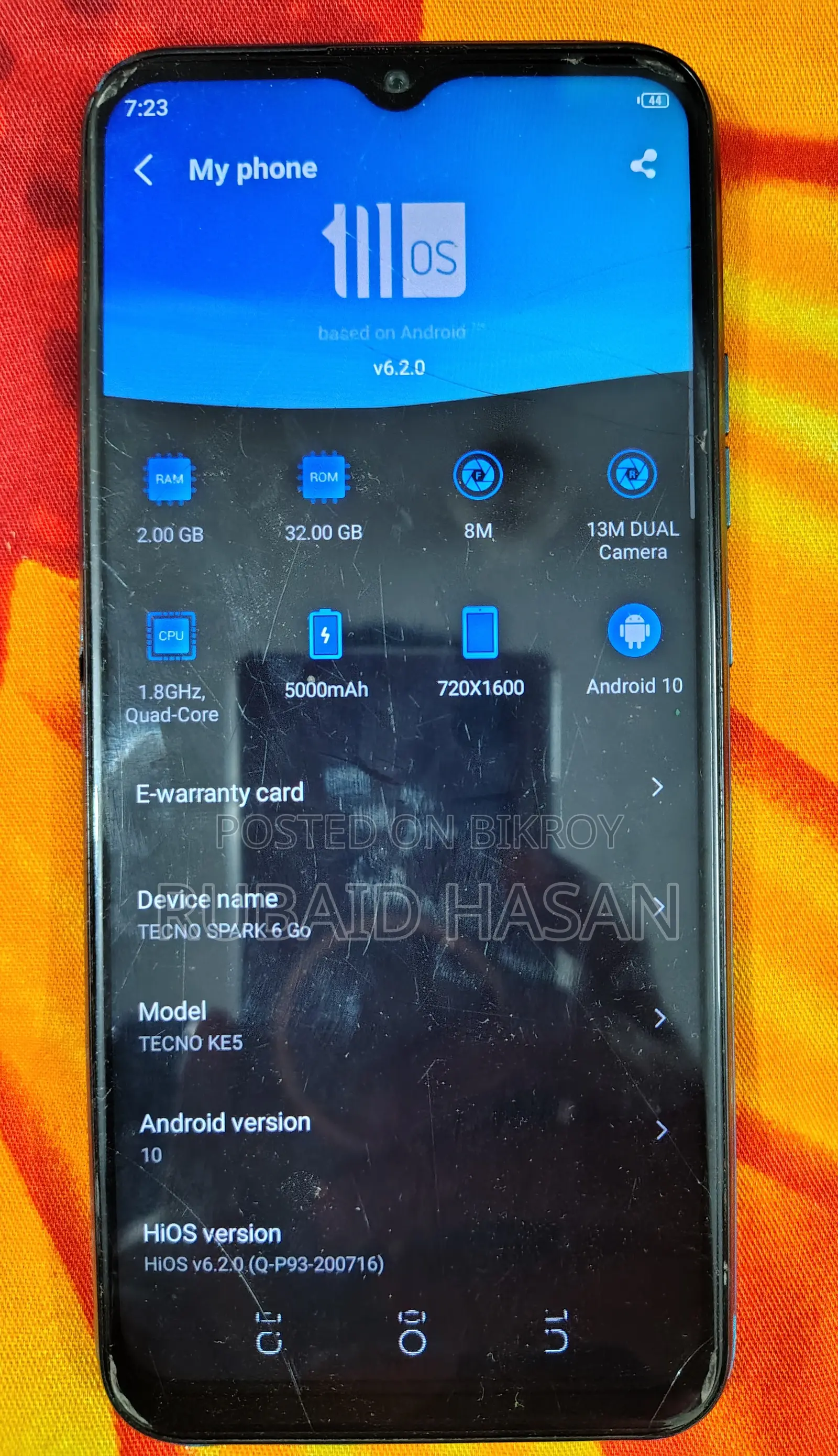 Tecno Spark Go 2020 32 GB Blue