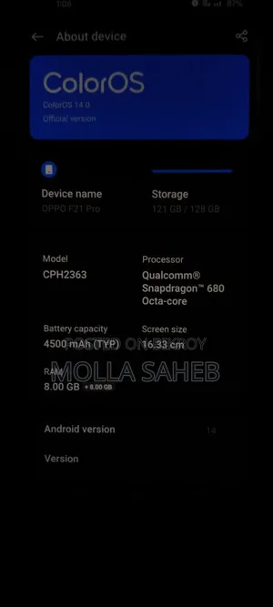 Oppo F21 Pro 128 GB Orange