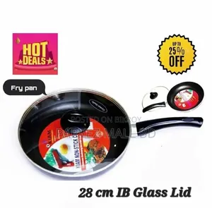 Kiam 28 Cm Induction Bottom Non-Stick Frypan With Glass Lid for All
