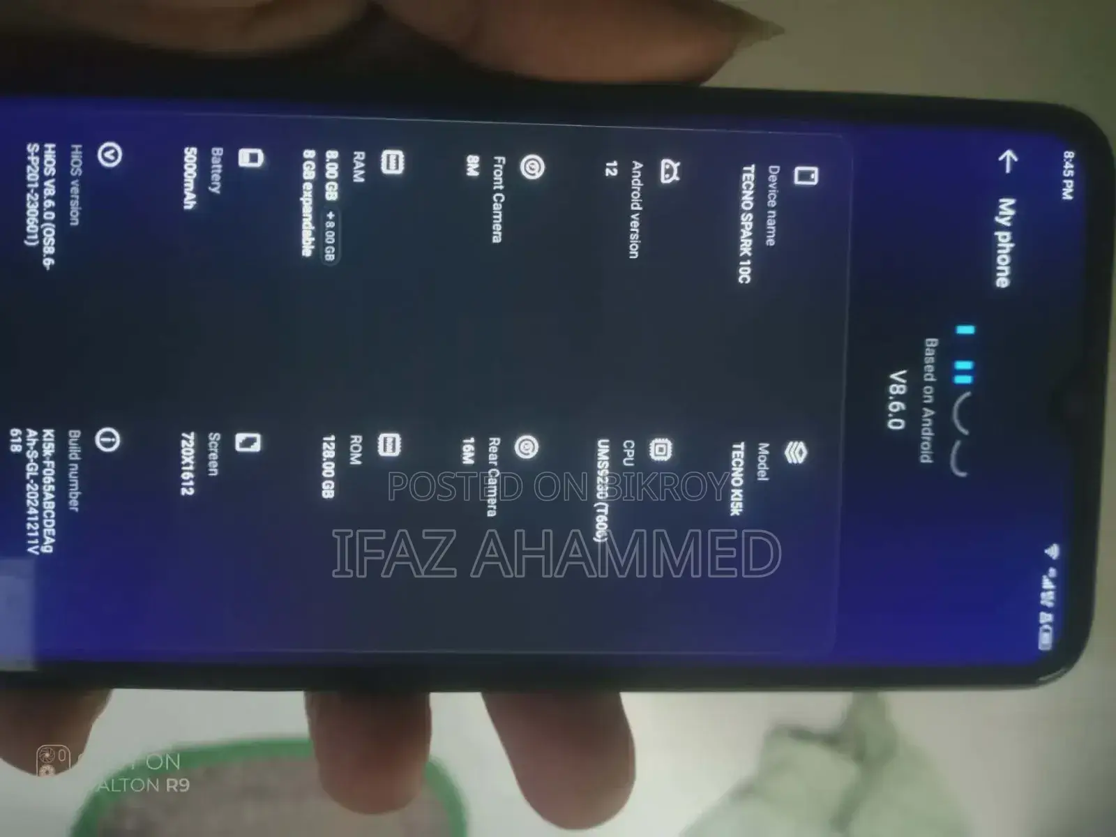 Tecno Spark 10 5G 256 GB Blue