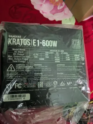Gamdias Kratos E1-600w RGB Power Supply