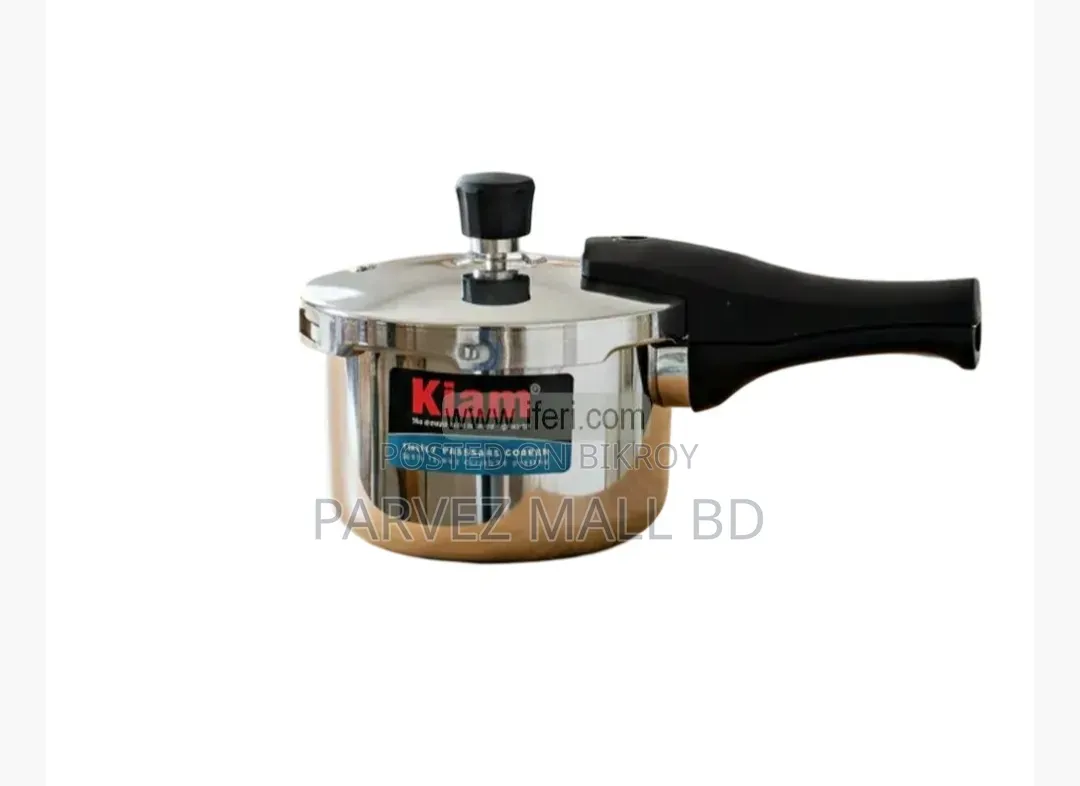 3.5 Liter Kiam Tri-Ply Stainless Steel Induction Based Pressure Cooker