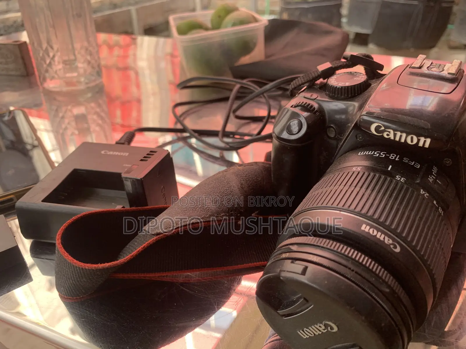 Canon Camera With Lens With 3 Original Batteries