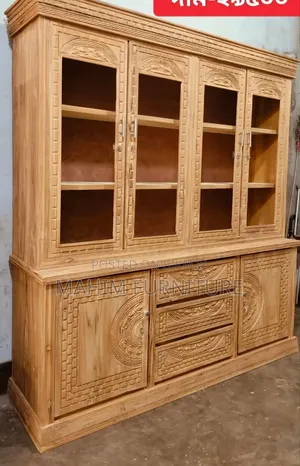 Original Chittagong Teak Wood Wall Showcase