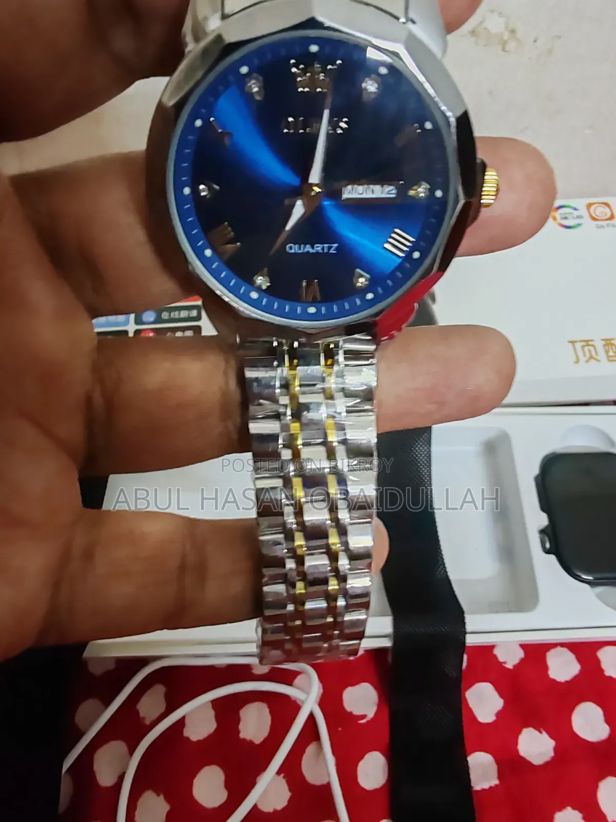 Olevs Luxury Dual Calendar Quartz Watch