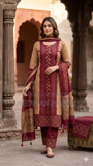 Unstitched Silk Batik Three Piece