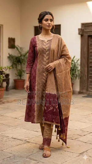 Unstitched Silk Batik Three Piece