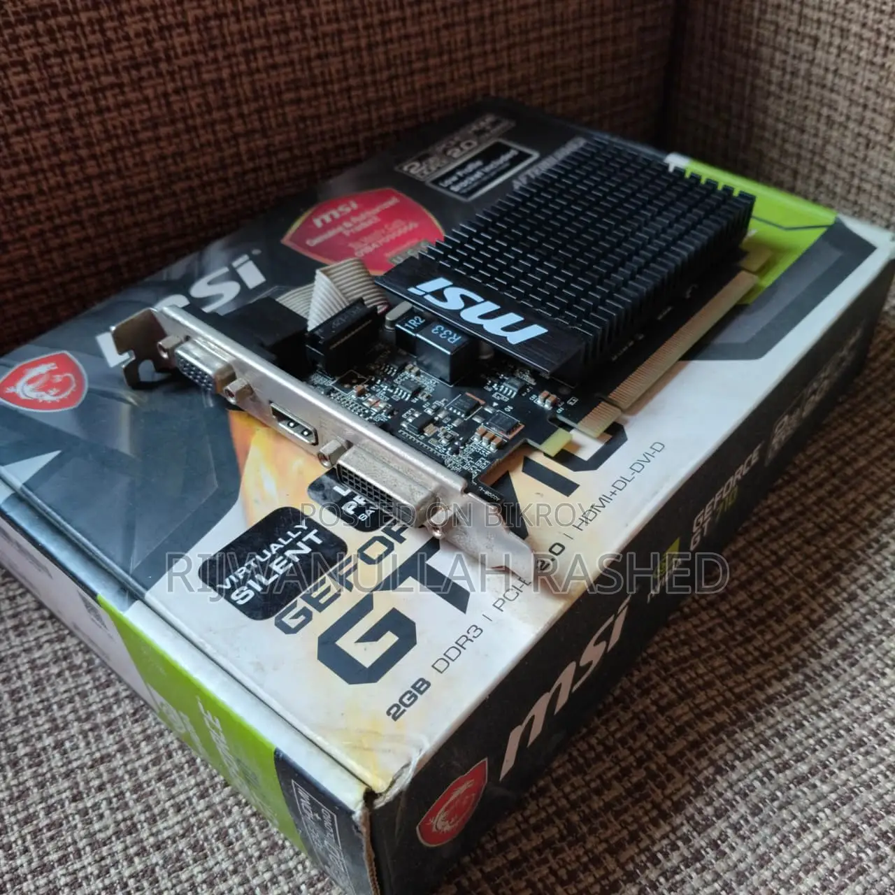 Msi Nvidia Geforce Gt 710 2gb Graphics Card With Box