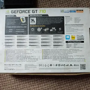 Msi Nvidia Geforce Gt 710 2gb Graphics Card With Box