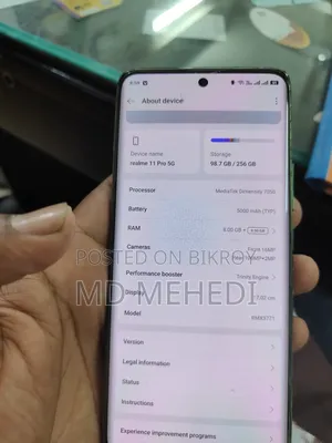 Realme 11 Pro 256 GB Blue