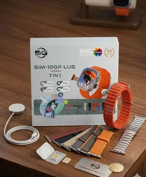 Sim-100p Lus Ultra 3 Smart Watch 7 In 1