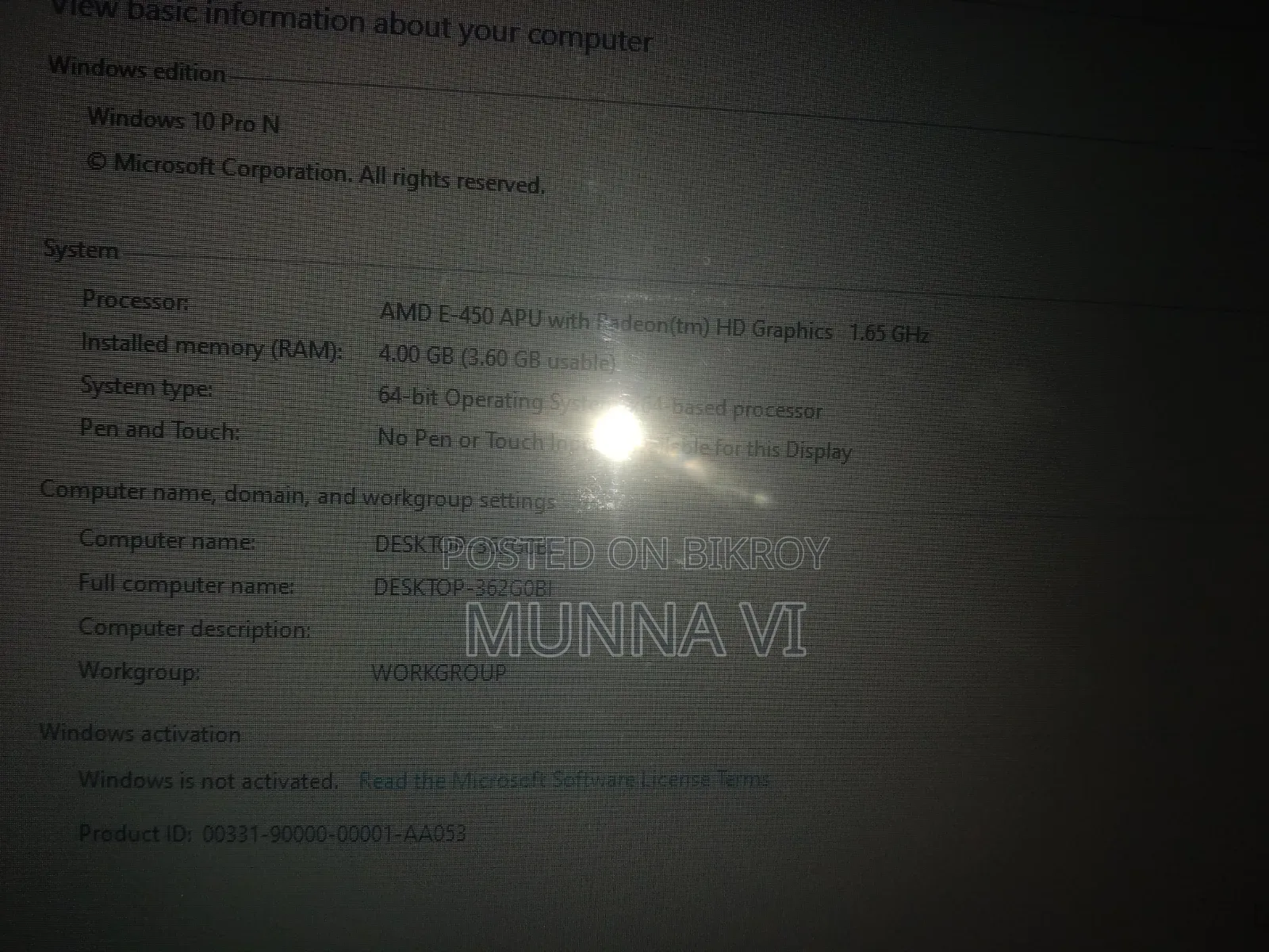 Laptop Asus K43U 4GB Intel Core I3 HDD 500GB