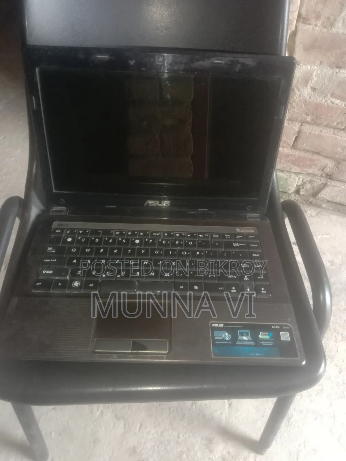 Laptop Asus K43U 4GB Intel Core I3 HDD 500GB