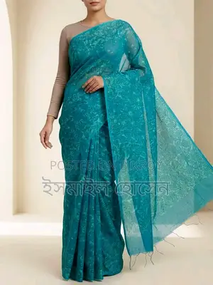 Premium Handprinted Cotton Saree