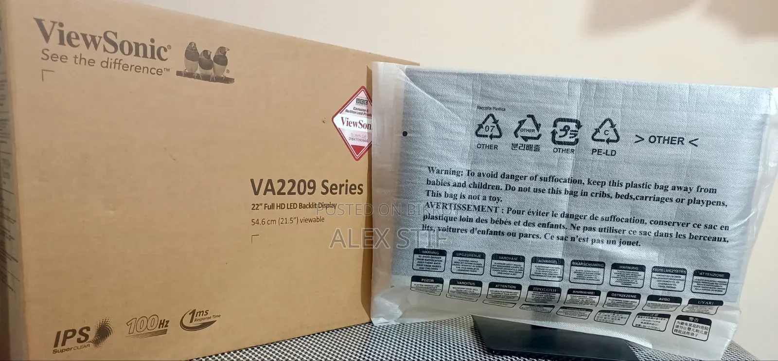 Viewsonic Va2209-H-2 22" Ips 100hz Monitor | 2+ Years Warranty