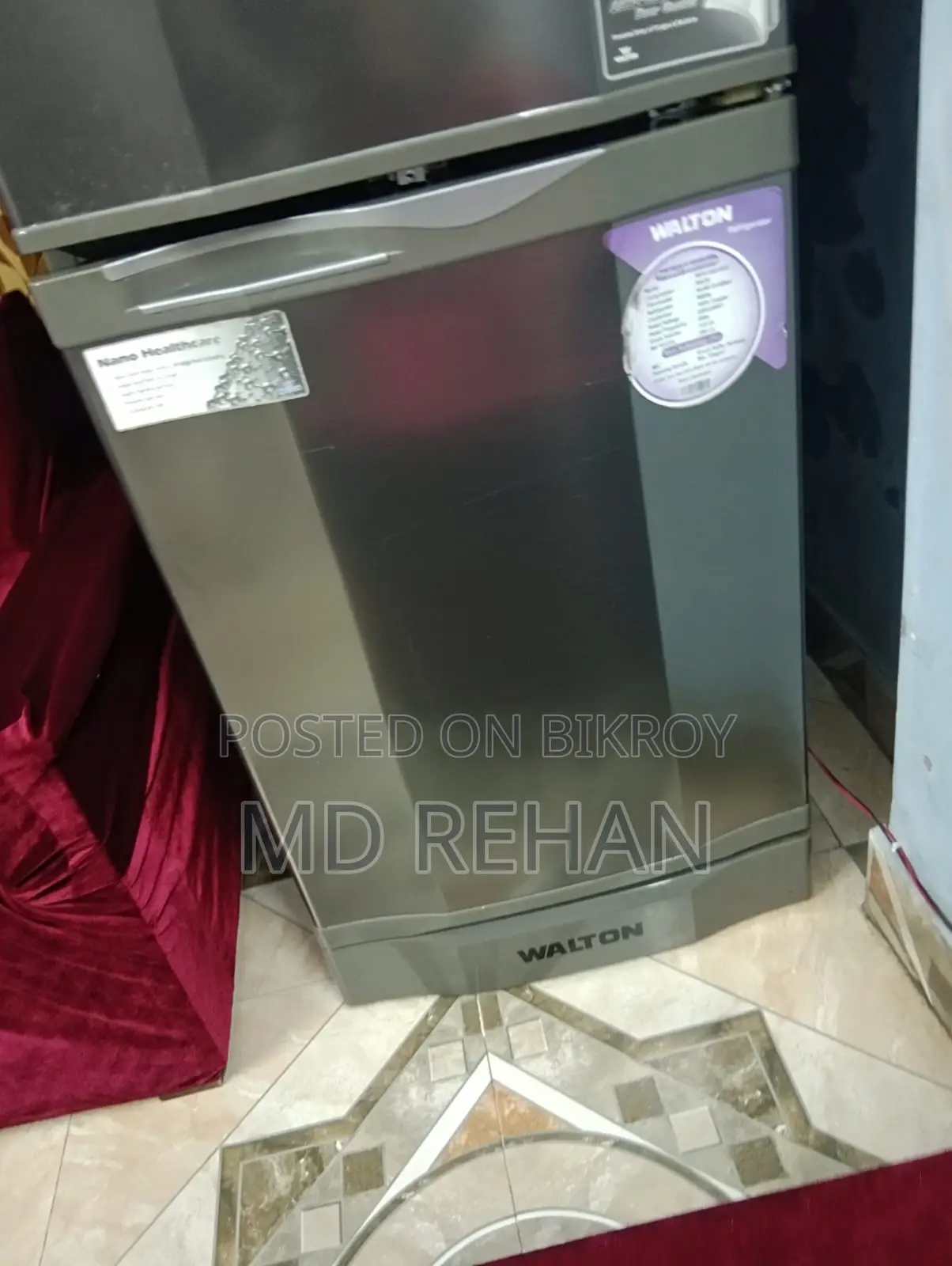 Brand: Walton Type: Top Freezer Double Door Refrigerator