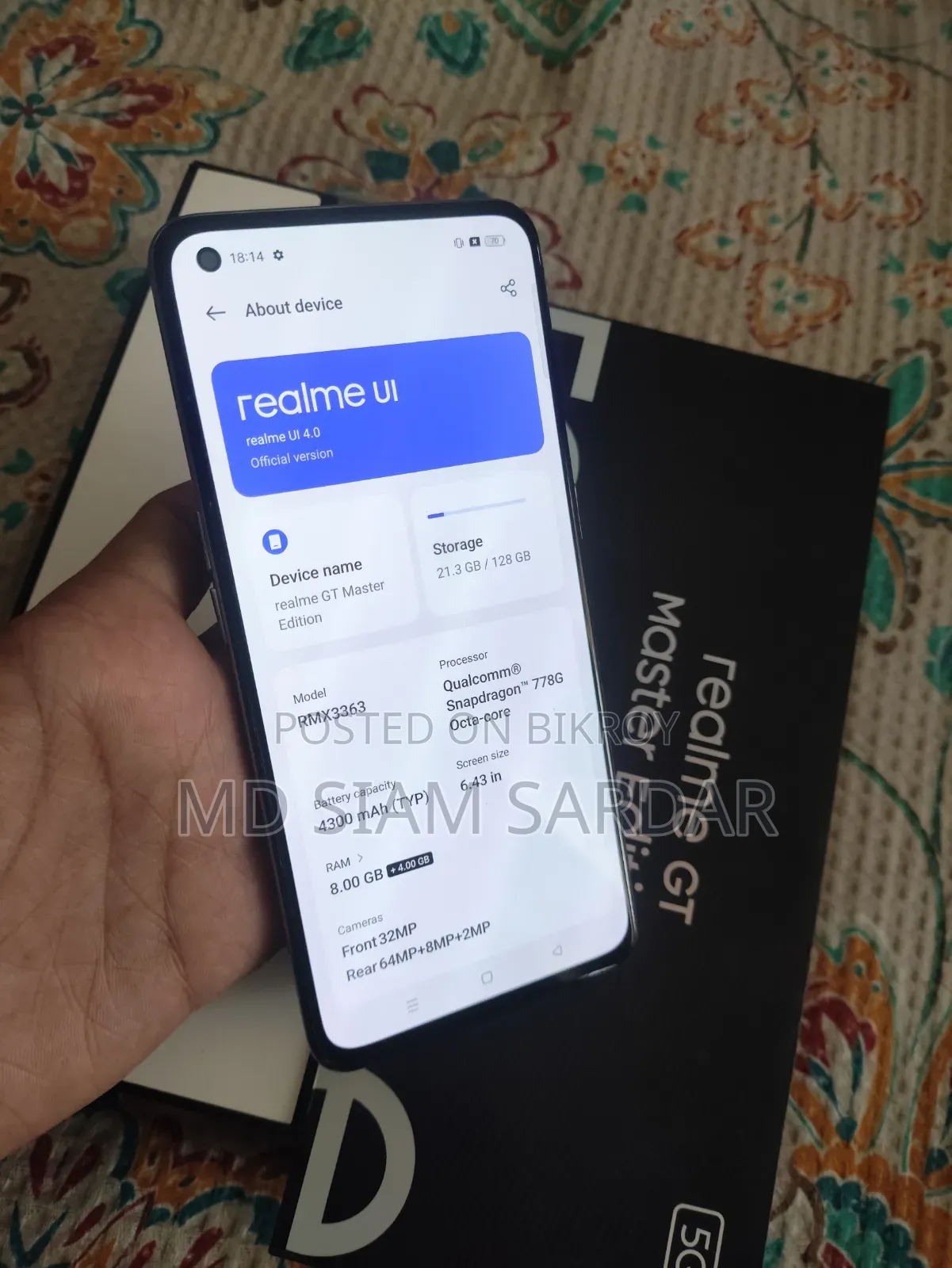 Realme GT Master Edition 128 GB Gray