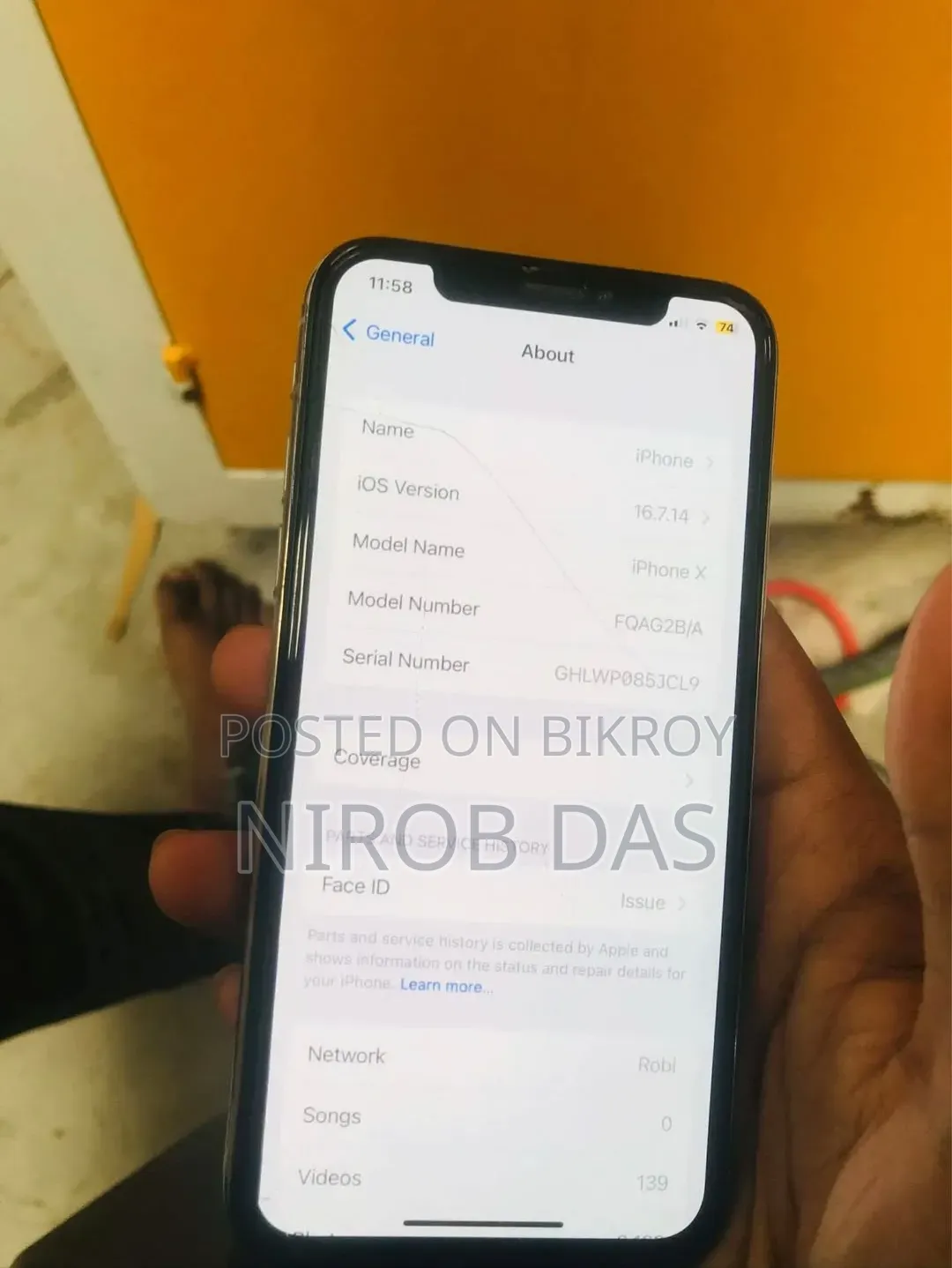 Apple iPhone X 256 GB White