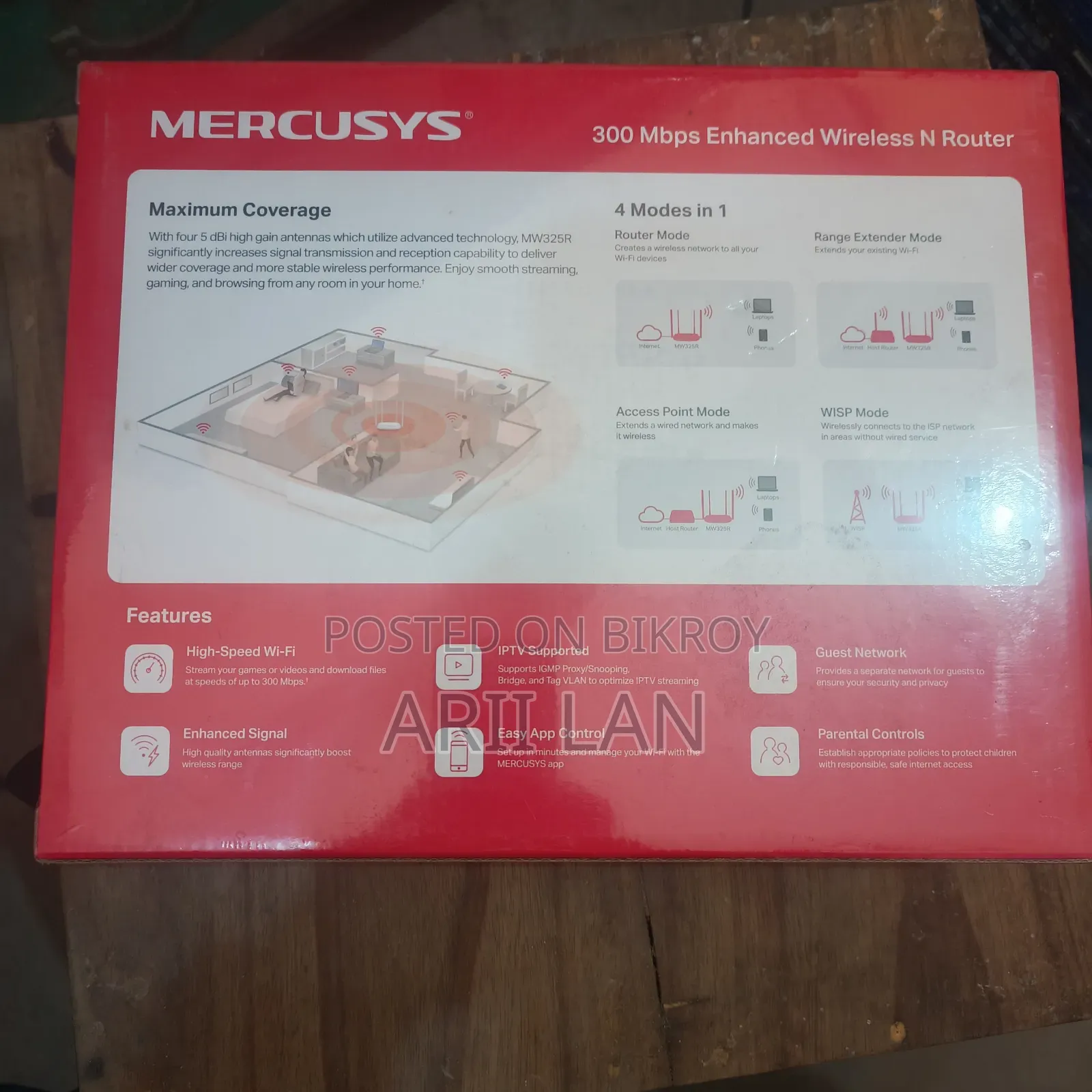 Selling a brand new intact router. 1-year warranty.
