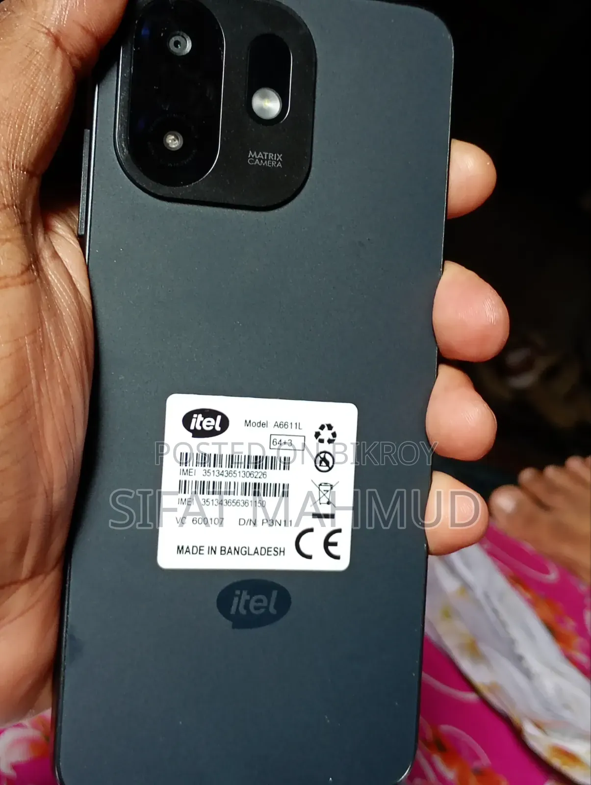 Itel A100C 64 GB Black
