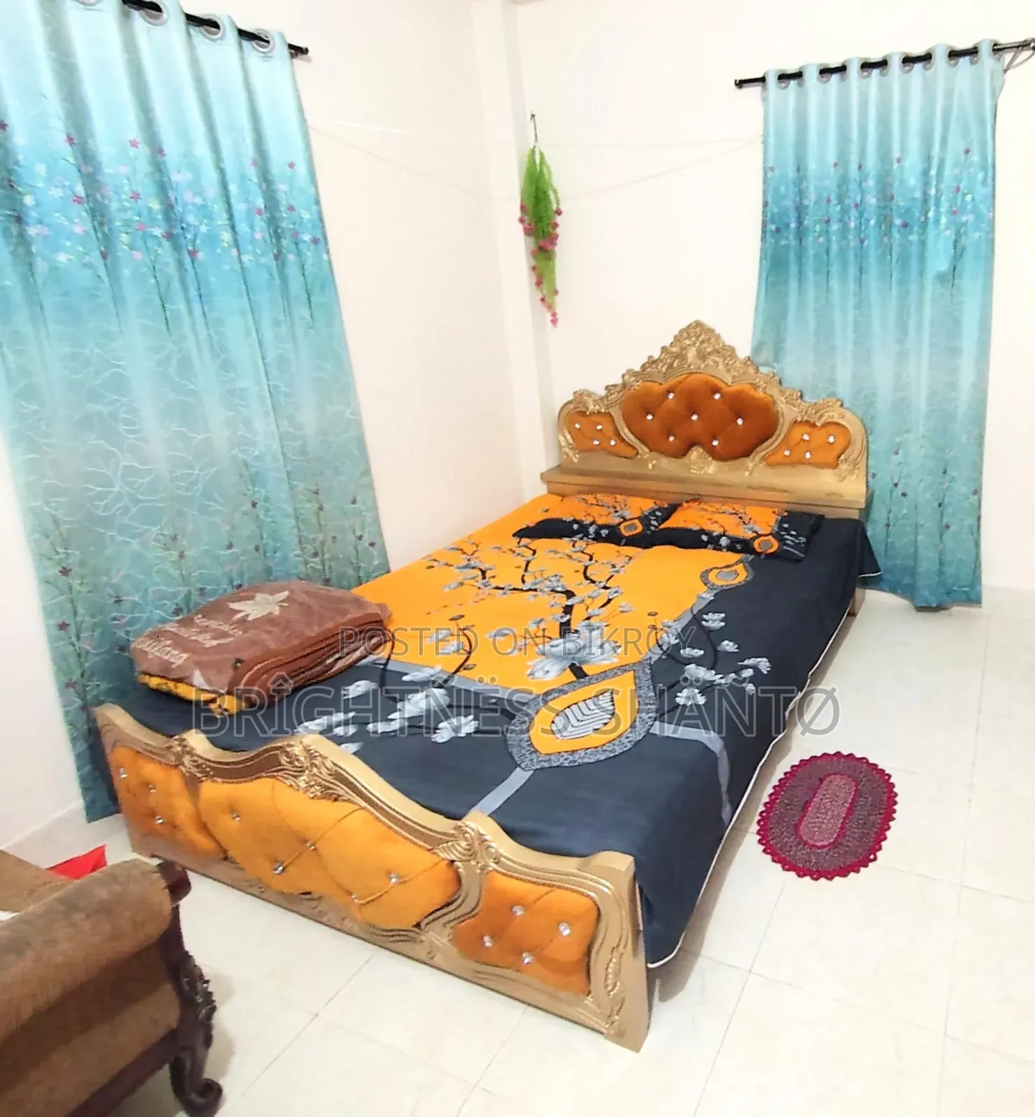 5 feet by 7 feet bed