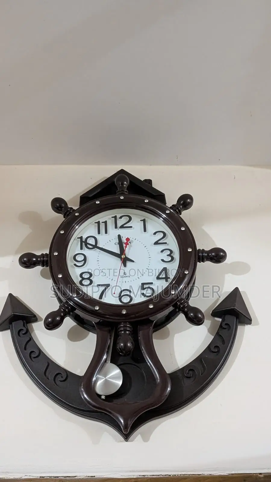 Anchor Wall Clock With Pendulum