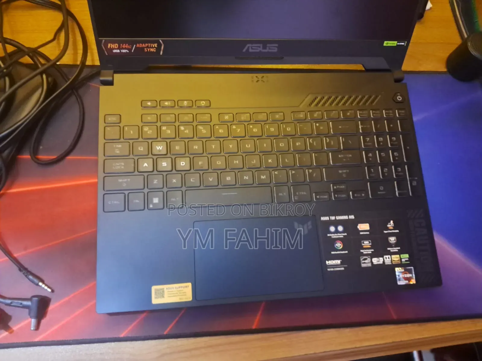 New Laptop Asus TUF Gaming A15 16GB AMD Ryzen 7 SSD 512GB